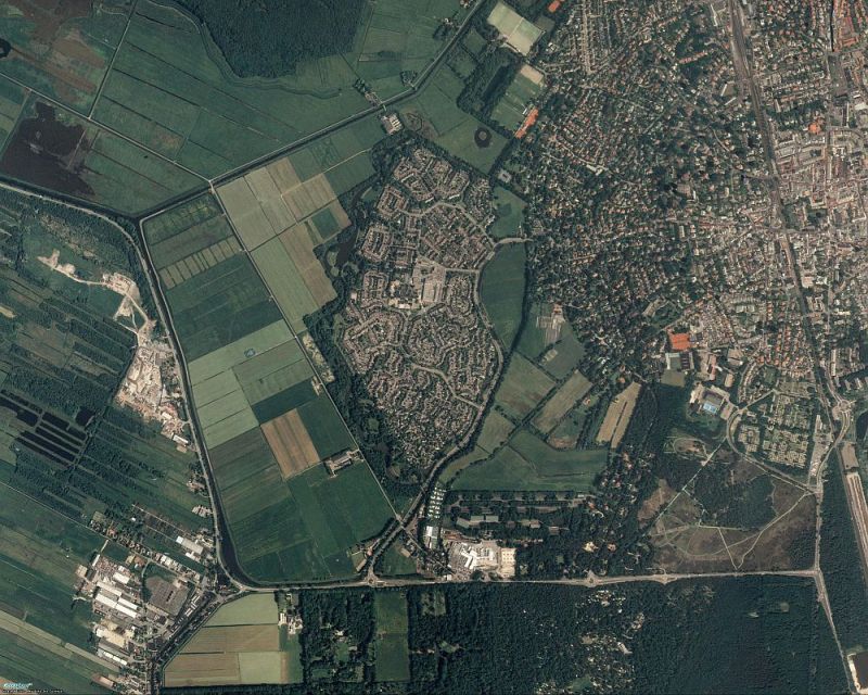 Luchtfoto Hilversumse Meent e.o.